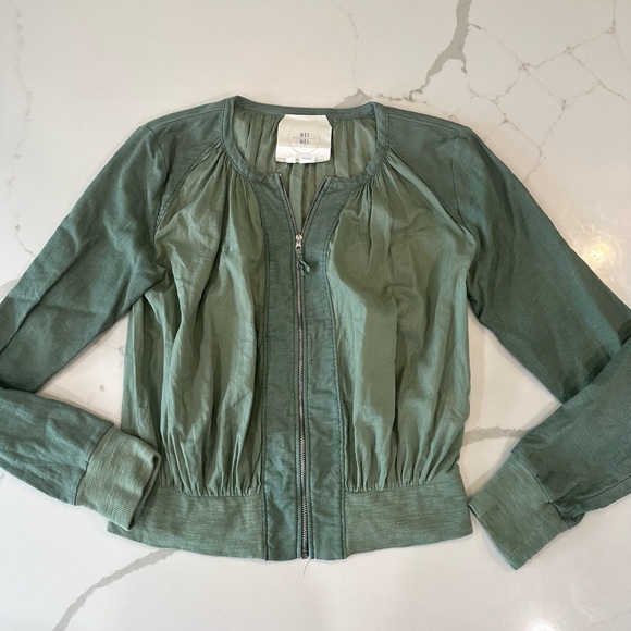 Anthropologie Hei Hei Hilltop Lightweight Bomber Jacket - Picture 1 of 4